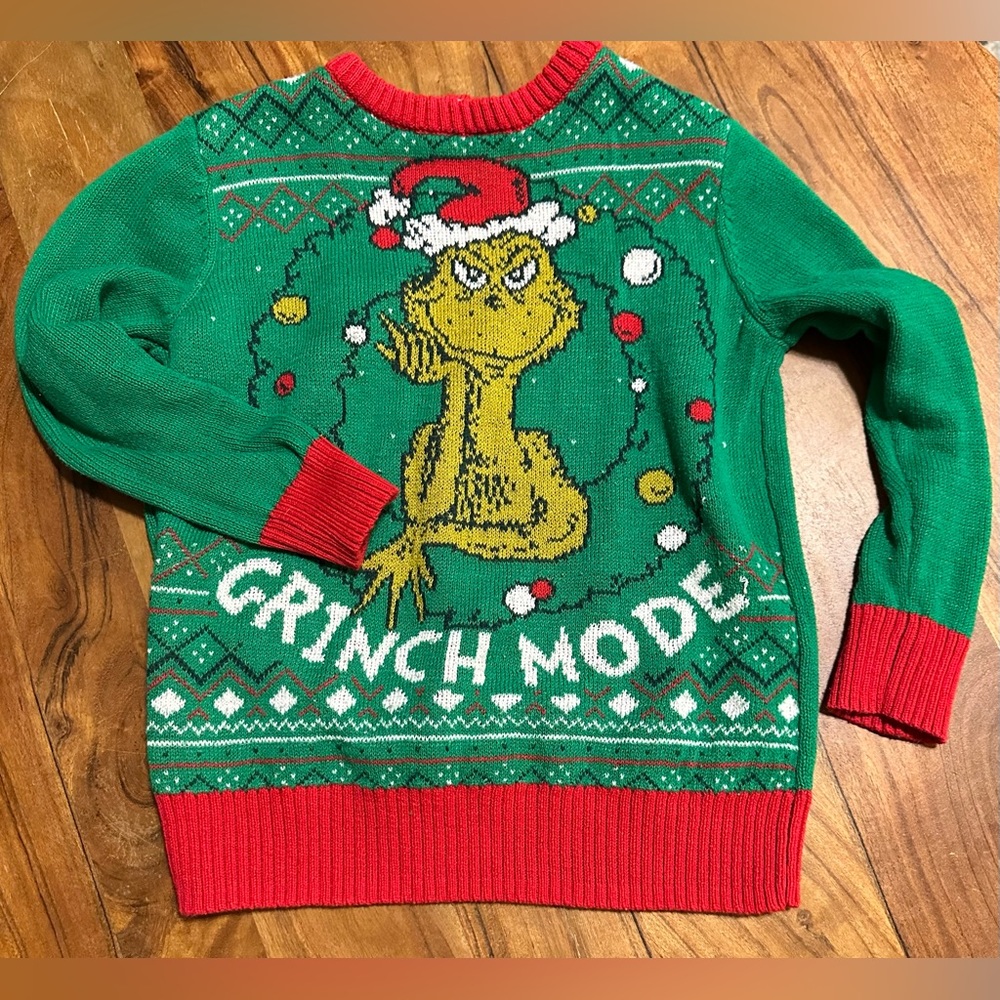 Grinch Christmas Sweater size XS Kids